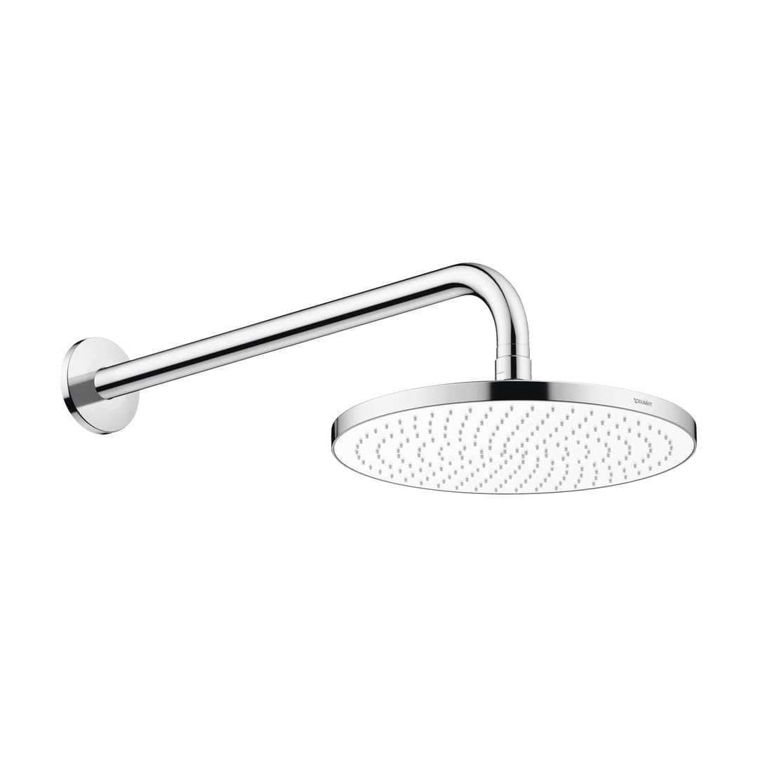 Duravit Showers & Accessoires – Κεφαλή Ντους – 230, σετ με βραχίονα, παροχή 9 l/min – Chrome, White High Gloss (UV0752002005)