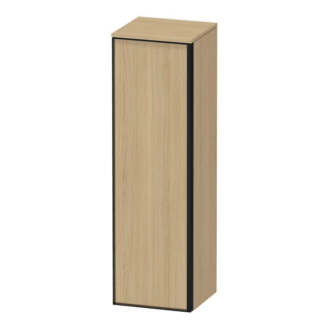 Duravit Vitrium – Κολόνα Μπάνιου – 400 mm, μεσαία, 1 πόρτα, αριστερή, με φωτισμό LED – Natural oak, Decor (VT1356L3030701G)