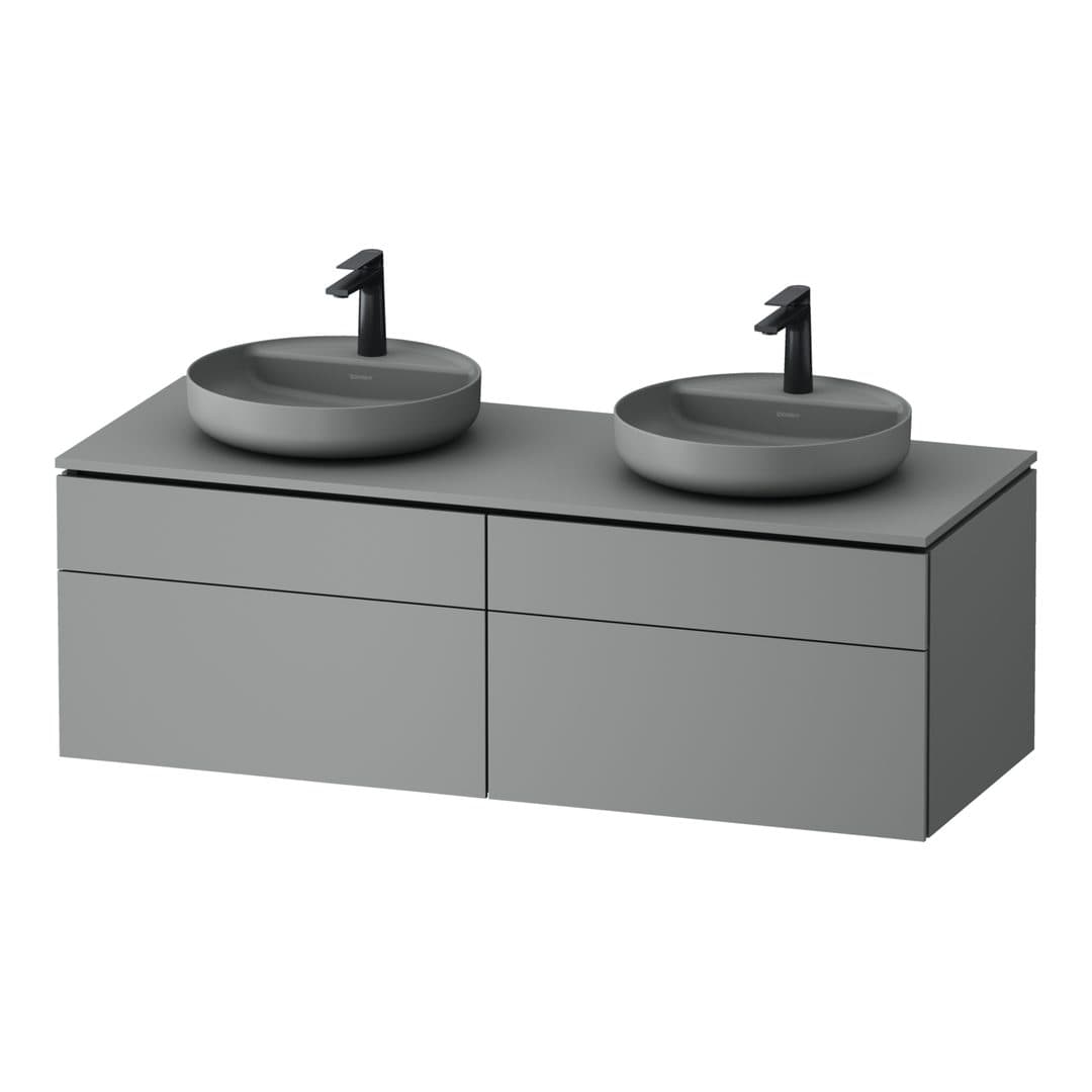 Duravit Vitrium – Έπιπλο Νιπτήρα – 1420 mm, για κονσόλα, 4 συρτάρια – Light grey Matt, Lacquer (VT4872BHDHD0000)