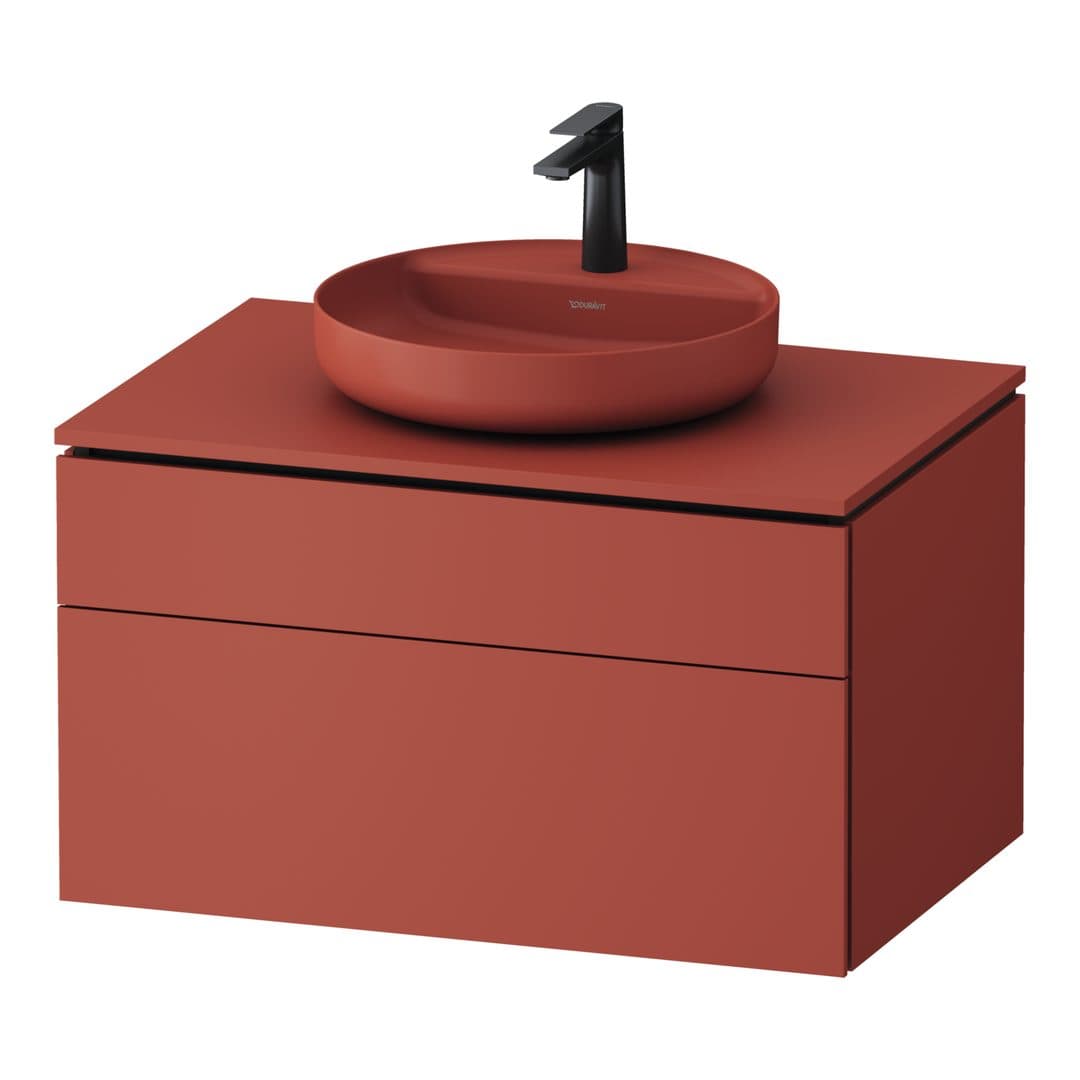 Duravit Vitrium – Έπιπλο Νιπτήρα – 820 mm, για κονσόλα, 2 συρτάρια, νιπτήρας κέντρο – Cinnamon Matt, Lacquer (VT48800HCHC0000)