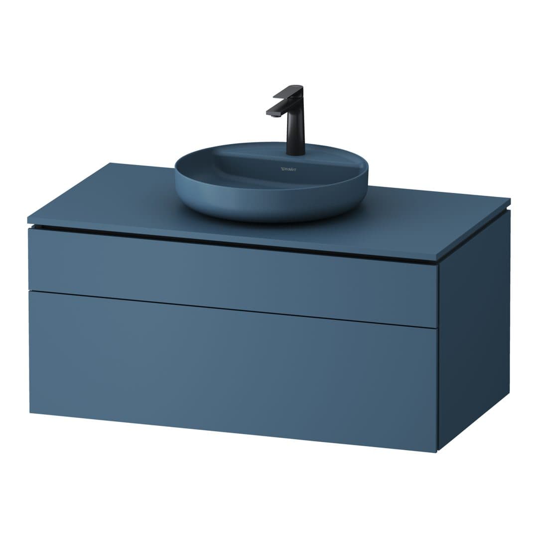 Duravit Vitrium – Έπιπλο Νιπτήρα – 1020 mm, για κονσόλα, 2 συρτάρια, νιπτήρας κέντρο – Parlour blue Matt, Lacquer (VT48810HBHB0000)