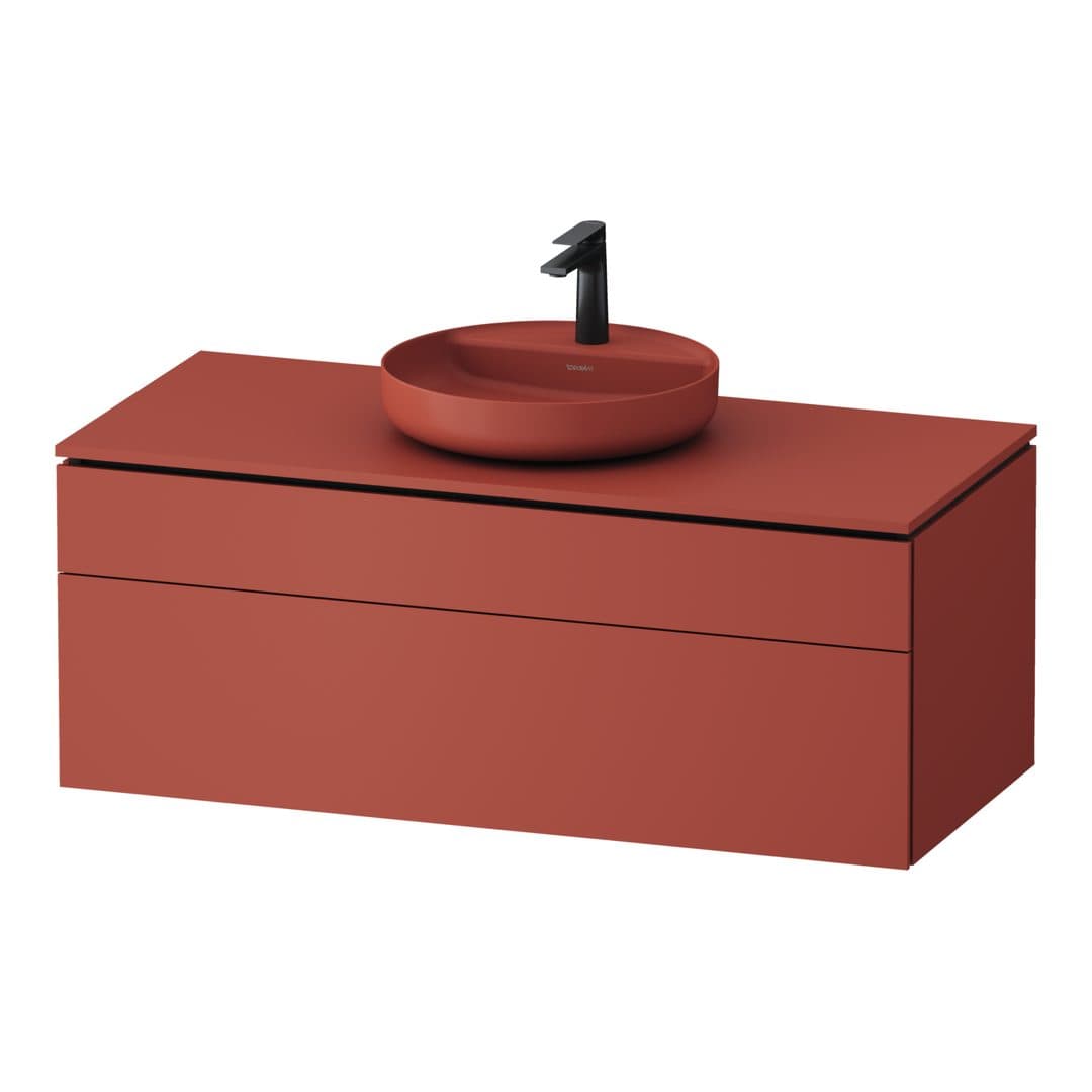 Duravit Vitrium – Έπιπλο Νιπτήρα – 1220 mm, για κονσόλα, 2 συρτάρια, νιπτήρας κέντρο – Cinnamon Matt, Lacquer (VT48820HCHC0000)