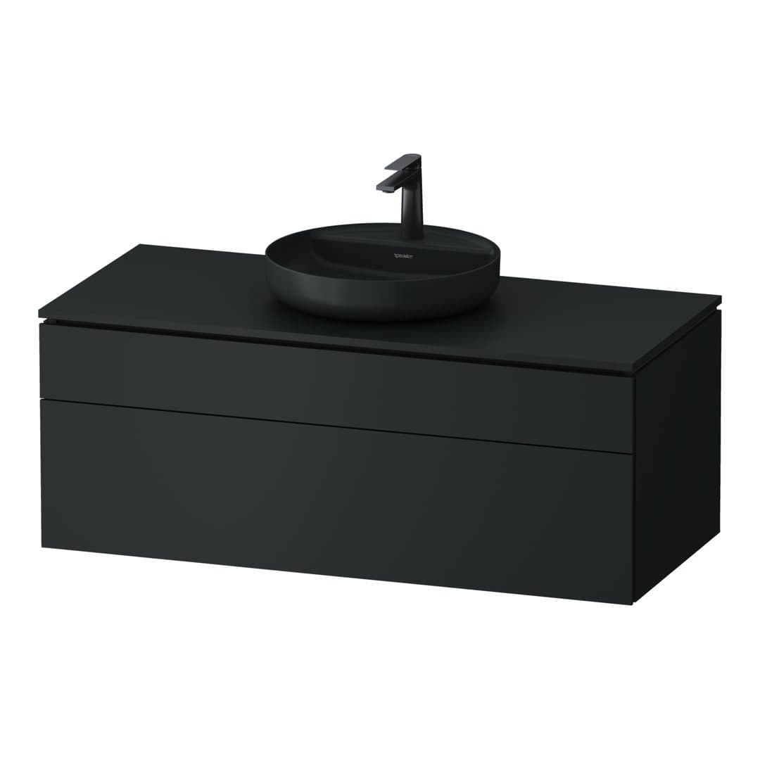 Duravit Vitrium – Έπιπλο Νιπτήρα – 820 mm, για κονσόλα, 2 συρτάρια, νιπτήρας κέντρο, μοντέλο VT4882 – Dark grey Matt, Lacquer (VT48820HEHE0000)
