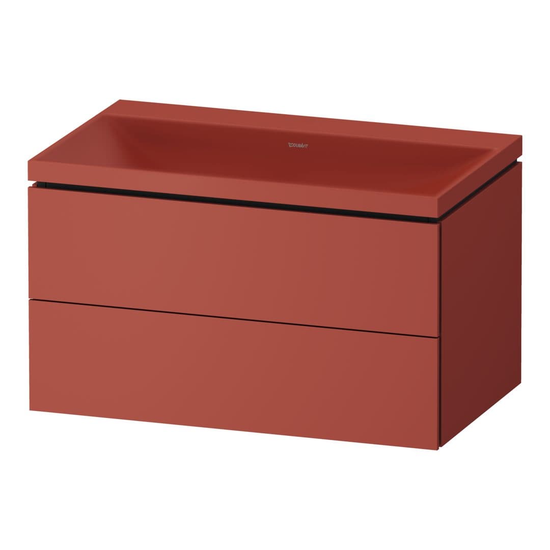 Duravit Vitrium – Έπιπλο Νιπτήρα – 800 mm, με νιπτήρα, 2 συρτάρια, νιπτήρας κέντρο, έκδοση N – Cinnamon Matt, Lacquer (VT6951NHCHC0000)