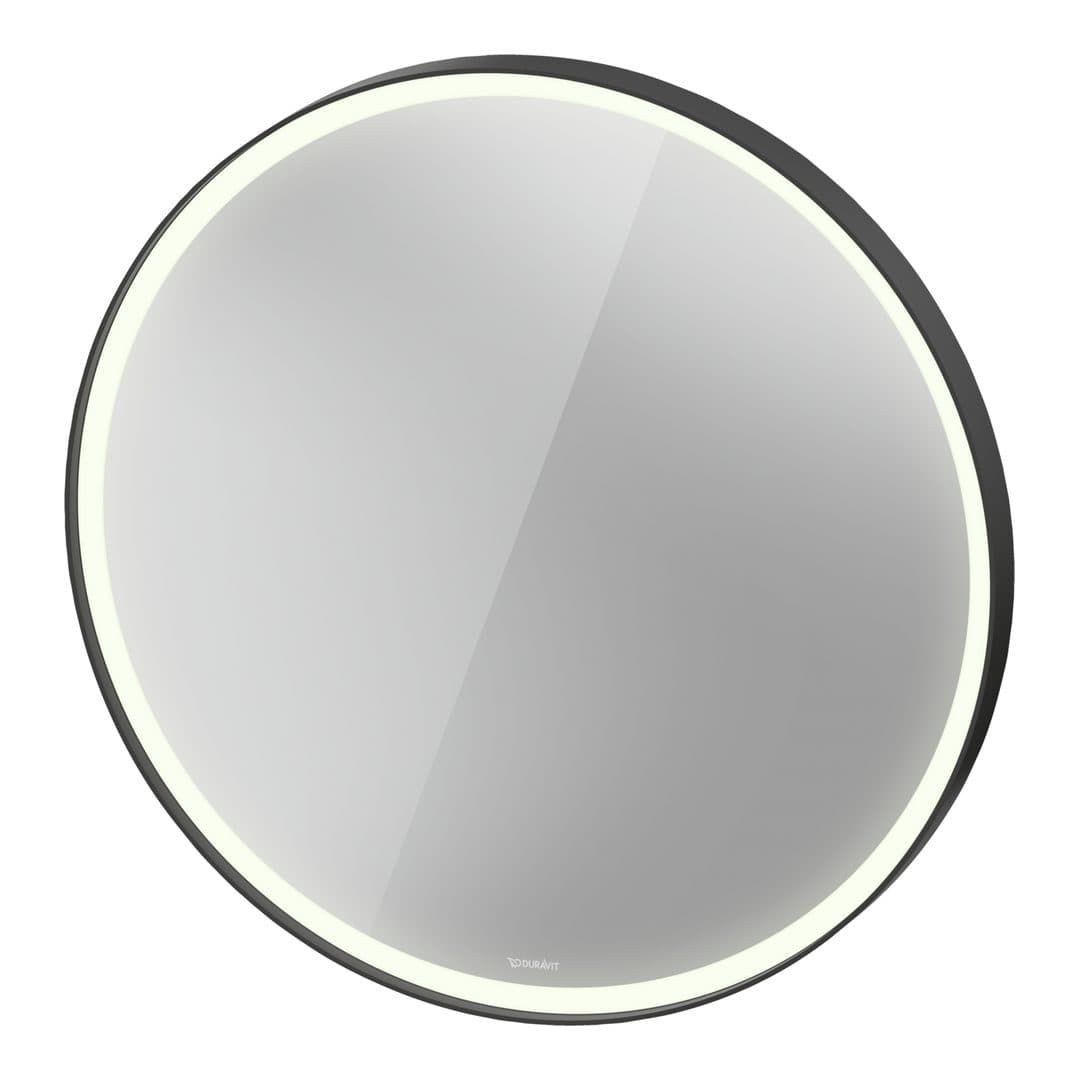 Duravit Vitrium – Καθρέπτης Μπάνιου – 900×900 mm, με φωτισμό LED, έκδοση Sensor control interior lighting – Graphite Aluminium Matt (VT7091049490100)