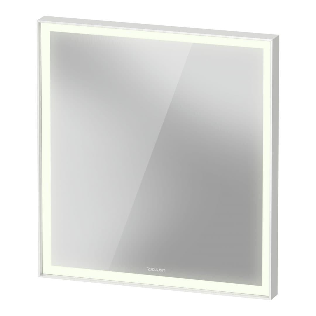 Duravit Vitrium – Καθρέπτης Μπάνιου – 650×700 mm, με φωτισμό LED, έκδοση Sensor control interior lighting – White aluminum Matt (VT7096018187100)