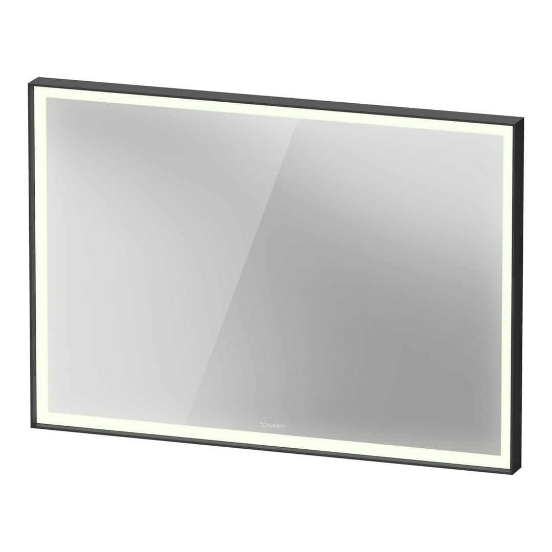 Duravit Vitrium – Καθρέπτης Μπάνιου – 1000×700 mm, με φωτισμό LED, έκδοση Sensor control interior lighting – Graphite Aluminium Matt (VT7098049496100)