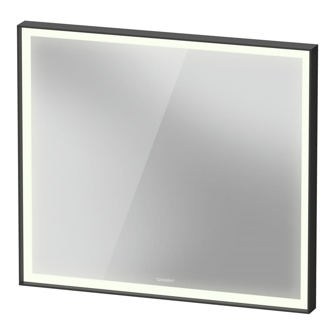 Duravit Vitrium – Καθρέπτης Μπάνιου – 800×700 mm, με φωτισμό LED, έκδοση Sensor – Graphite Aluminium Matt (VT7381049496100)
