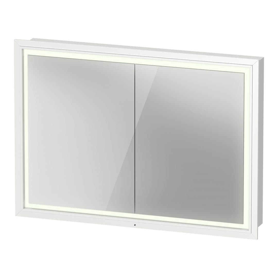 Duravit Vitrium – Καθρέπτης Μπάνιου – 1000×700 mm, καθρεπτοντούλαπο, 2 πόρτες, με φωτισμό LED, έκδοση Sensor – White (VT7652018186000)