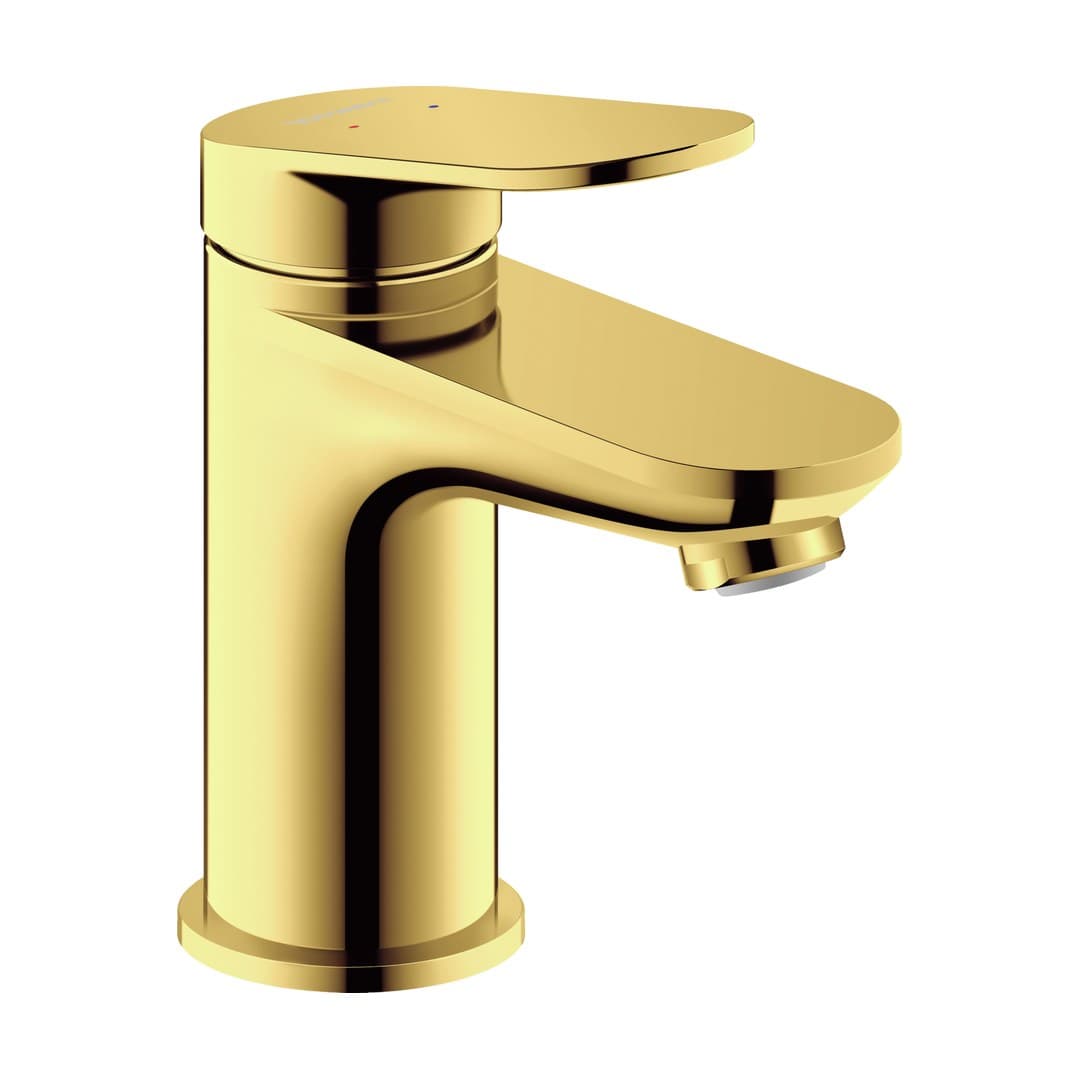 Duravit Wave – Μπαταρία Νιπτήρα – S, χωρίς βαλβίδα – Gold Polished (WA1010002034)