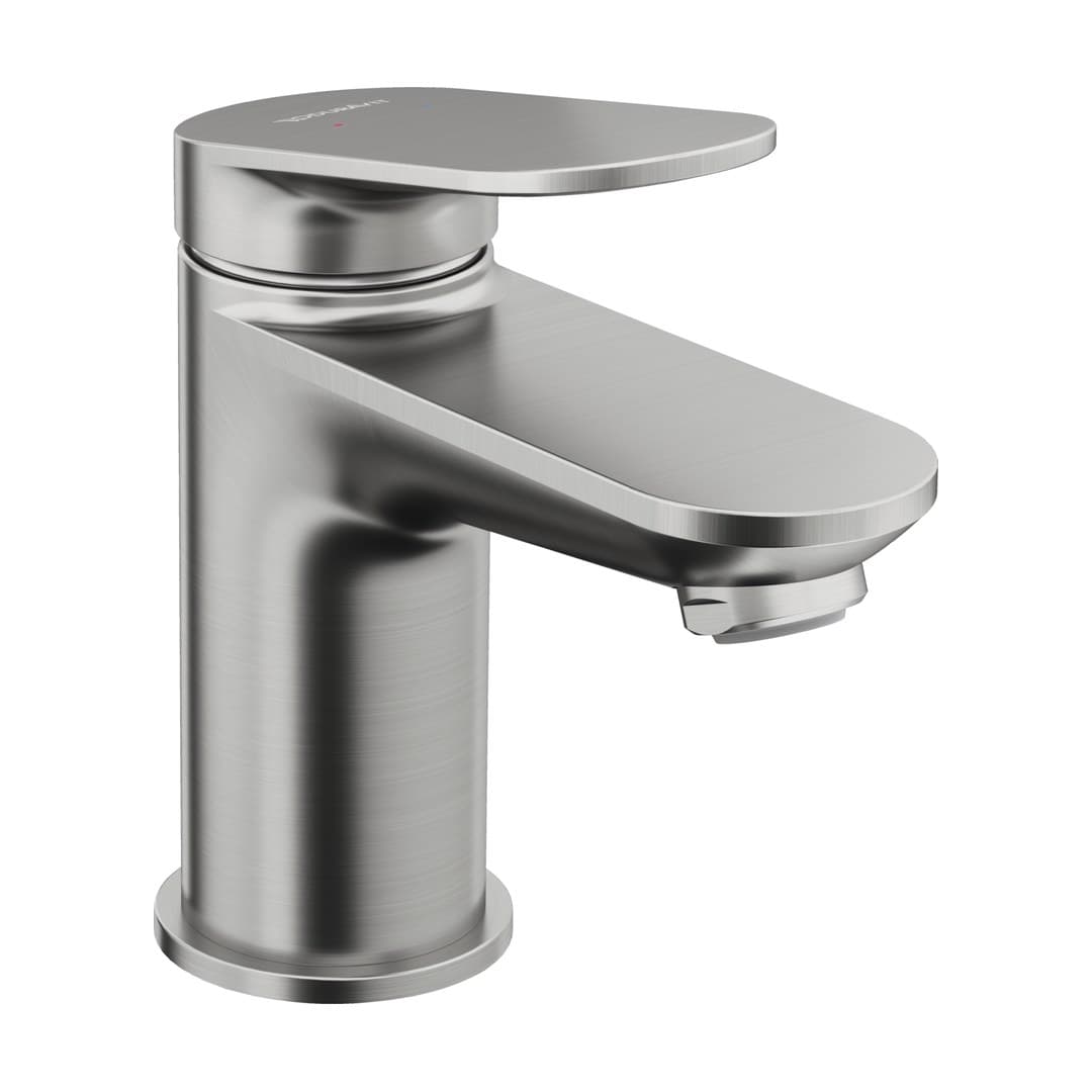 Duravit Wave – Μπαταρία Νιπτήρα – S, χωρίς βαλβίδα – Stainless steel Brushed (WA1010002070)