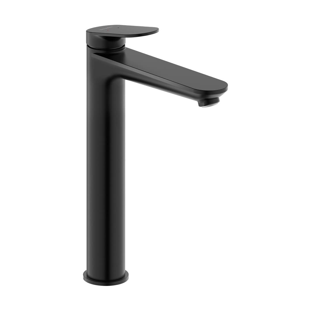 Duravit Wave – Μπαταρία Νιπτήρα Ψηλή – σύνδεση σπιράλ 3/8" – Black Matt (WA1040002046)