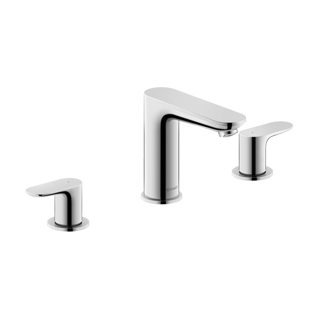Duravit Wave – Μπαταρία Νιπτήρα – 3 οπών, σύνδεση σπιράλ 1/2" – Chrome High Gloss (WA1060005A10)