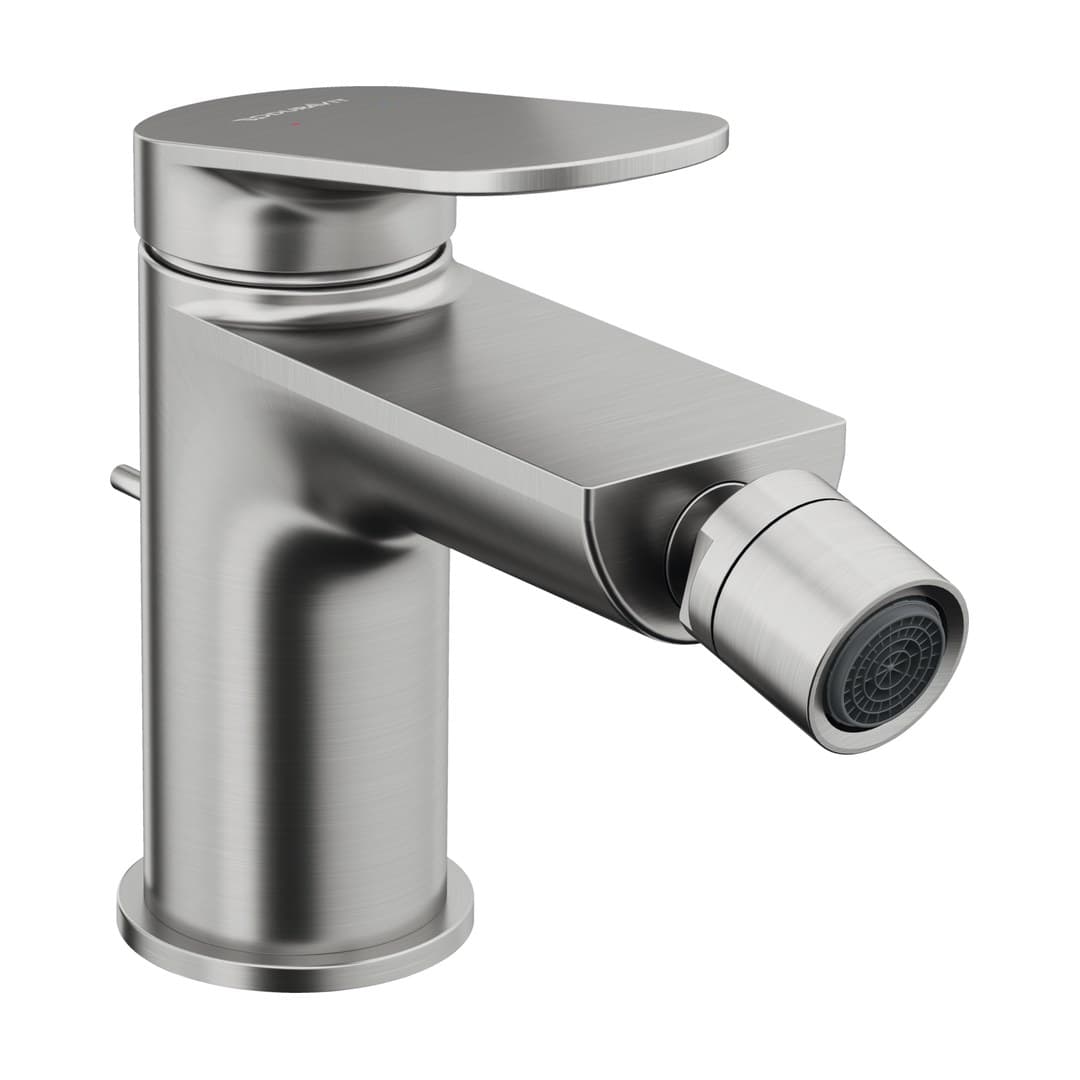 Duravit Wave – Μπαταρία Μπιντέ – Stainless steel Brushed (WA2400001070)