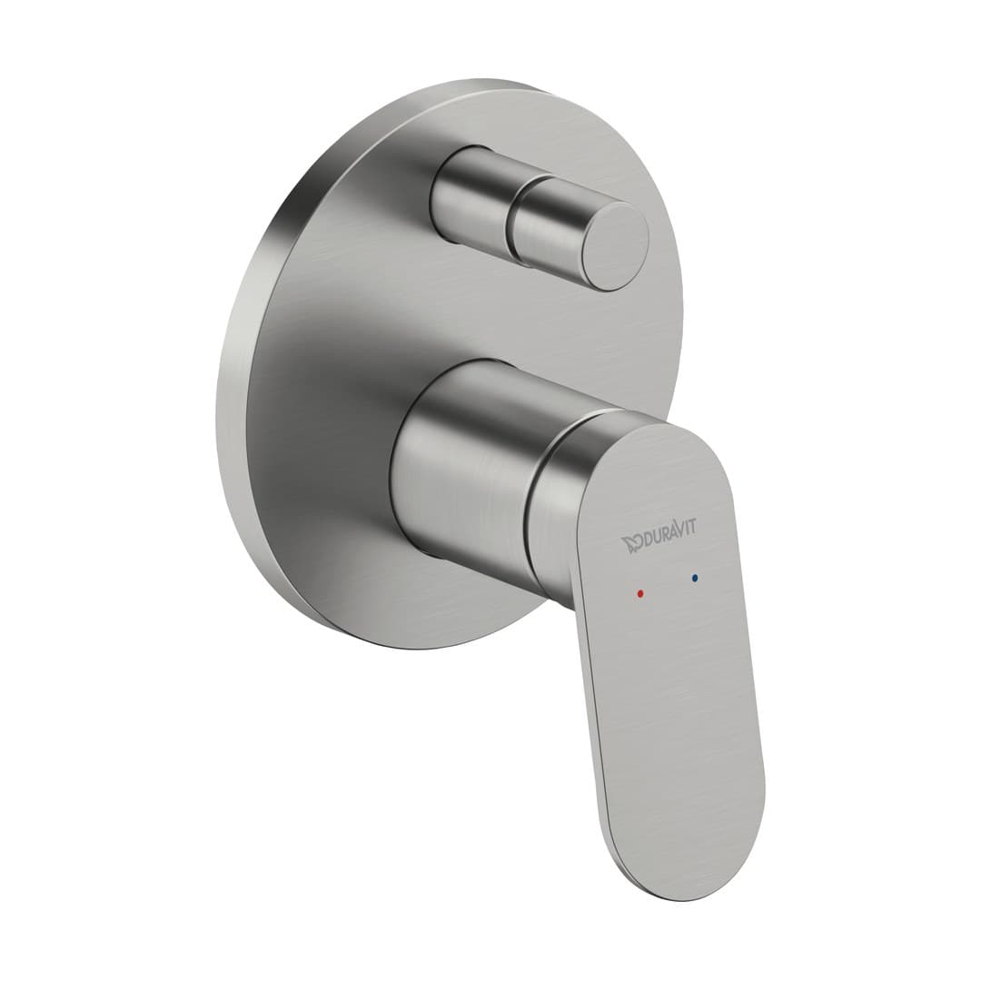 Duravit Wave – Μίκτης Εντοιχισμού – για μπανιέρα – Stainless steel Brushed (WA4210006A70)