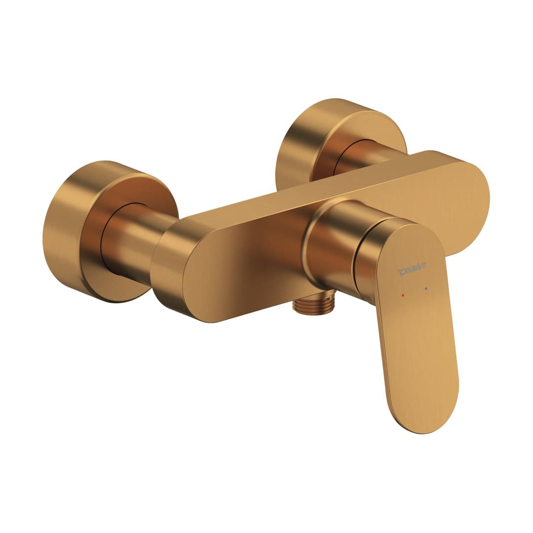 Duravit Wave – Μπαταρία Λουτρού Τοίχου – για ντους – Bronze Brushed (WA4230000A04)