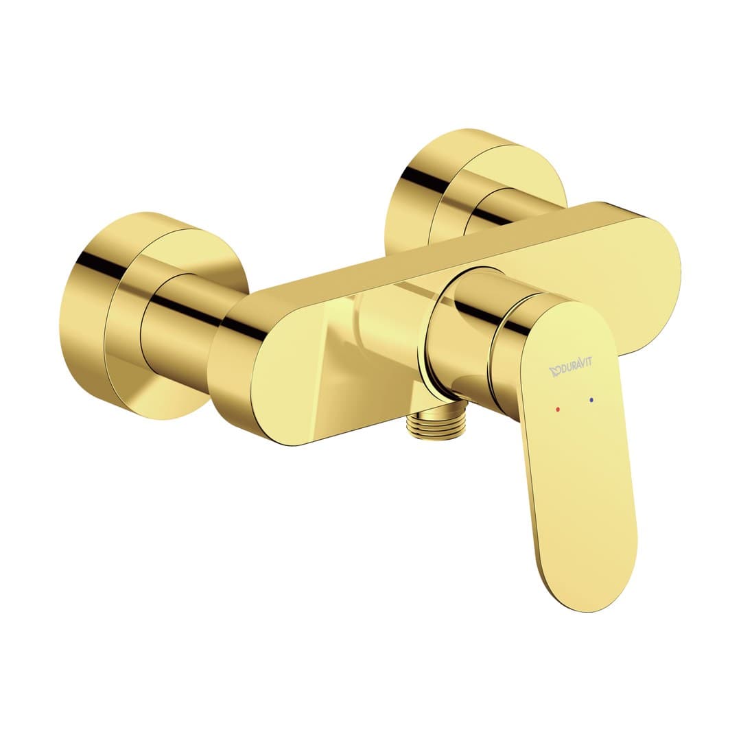 Duravit Wave – Μπαταρία Λουτρού Τοίχου – για ντους – Gold Polished (WA4230000A34)