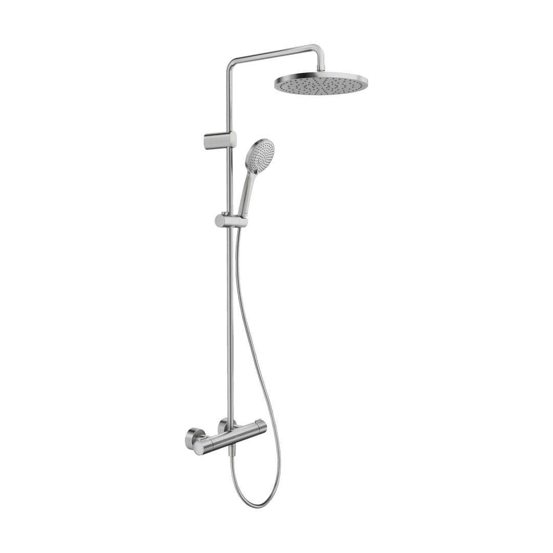 Duravit Wave – Σύστημα Ντους – θερμοστατικό – Stainless steel Brushed (WA4280008A70)