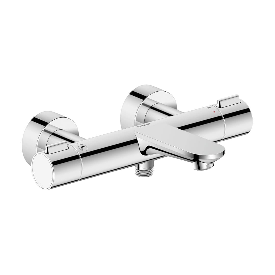 Duravit Wave – Μπαταρία Λουτρού Τοίχου – θερμοστατική – Chrome High Gloss (WA5220000A10)