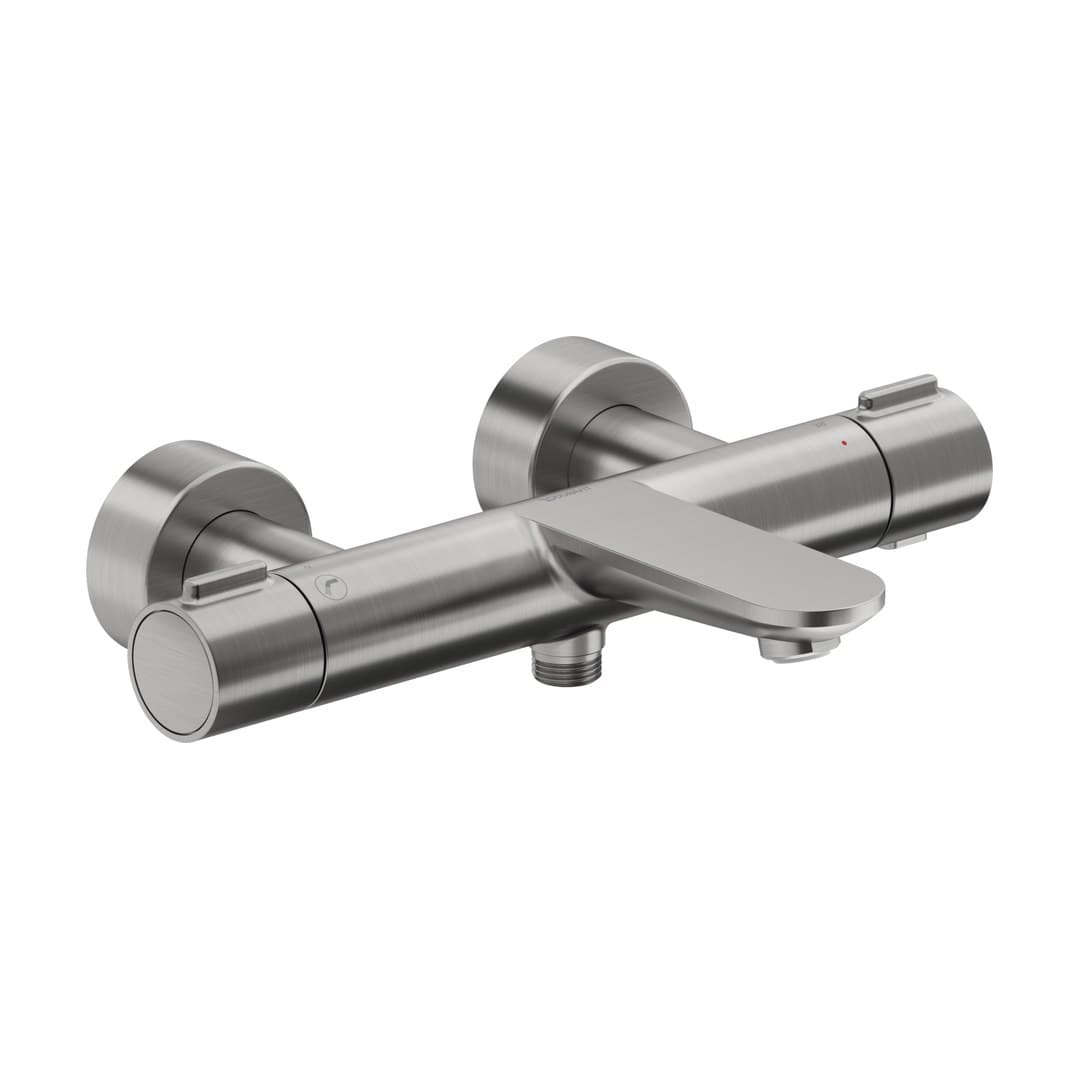 Duravit Wave – Μπαταρία Λουτρού Τοίχου – θερμοστατική – Stainless steel Brushed (WA5220000A70)