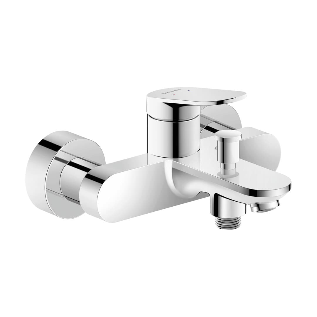 Duravit Wave – Μπαταρία Λουτρού Τοίχου – παροχή 25 l/min – Chrome High Gloss (WA5230000010)