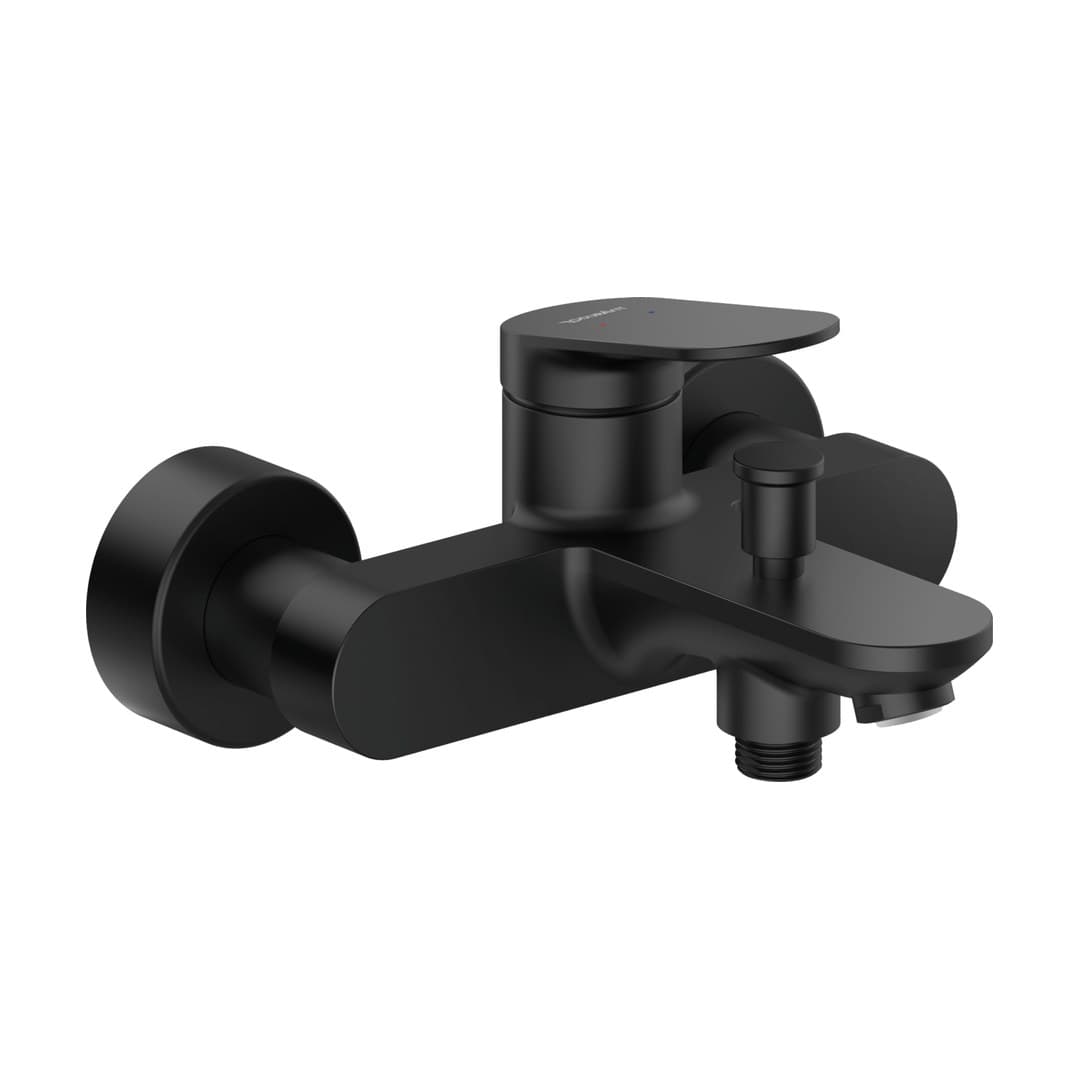 Duravit Wave – Μπαταρία Λουτρού Τοίχου – Black Matt (WA5230000A46)