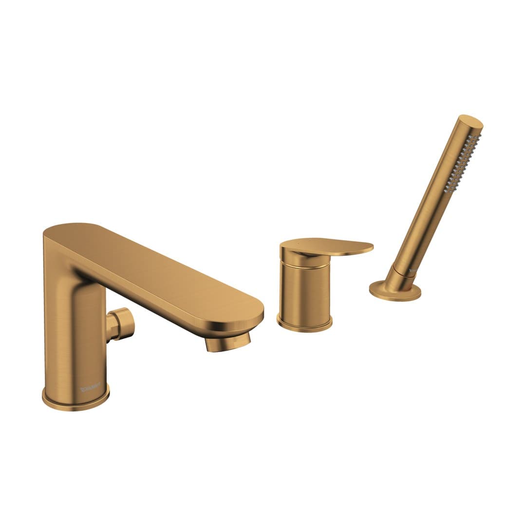 Duravit Wave – Μπαταρία Λουτρού Πάγκου – παροχή 26 l/min – Bronze Brushed (WA5260000A04)