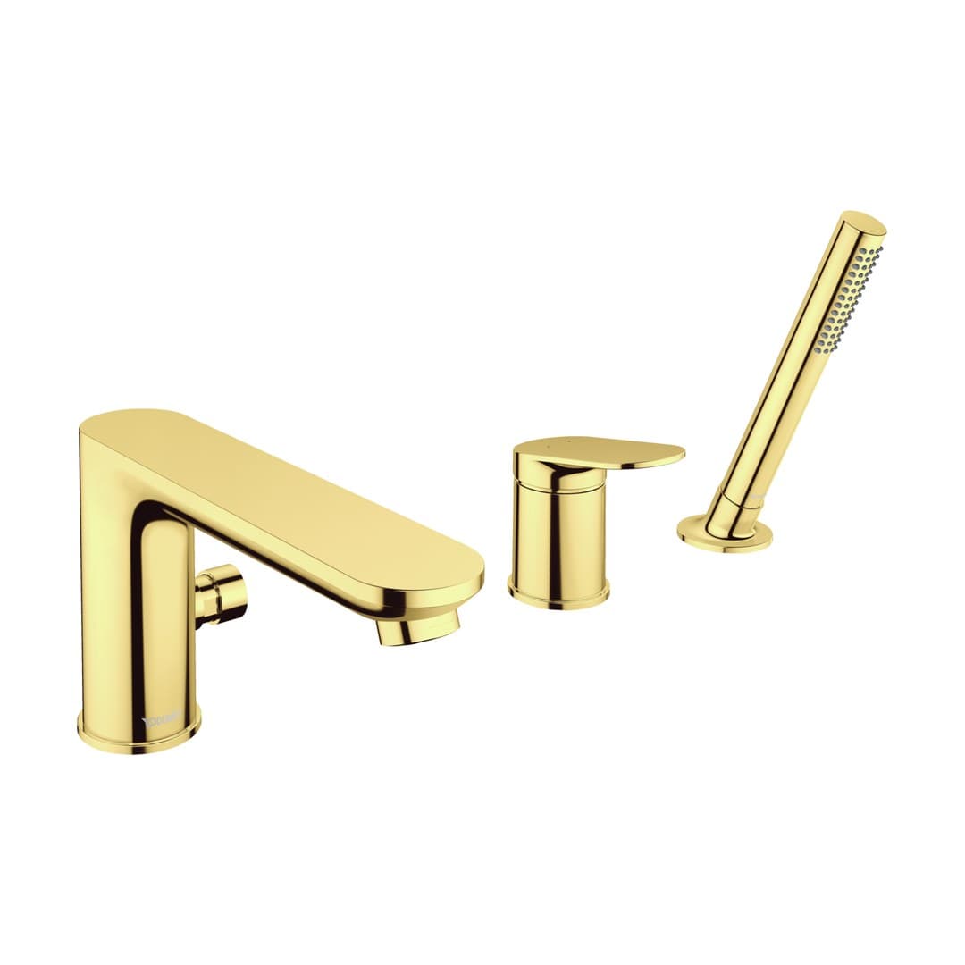 Duravit Wave – Μπαταρία Λουτρού Πάγκου – έκδοση Pure – Gold Polished (WA5260000A34)
