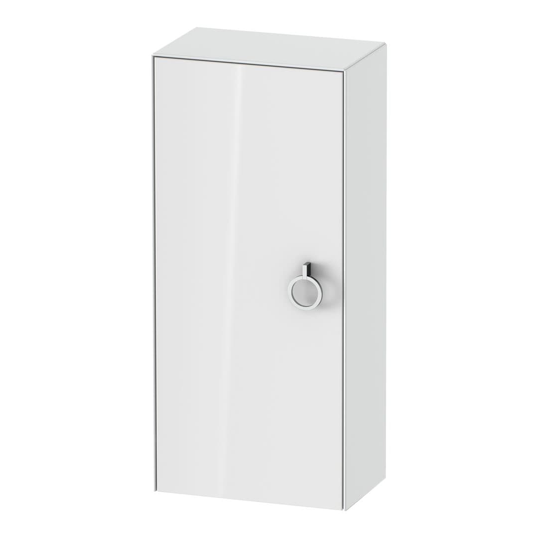 Duravit White Tulip – Κολόνα Μπάνιου – 400 mm, μεσαία, 1 πόρτα, αριστερή, 400 x 240 x 880 mm, Total number of shelves: 2 – White High Gloss, Lacquer (WT1323L8585)