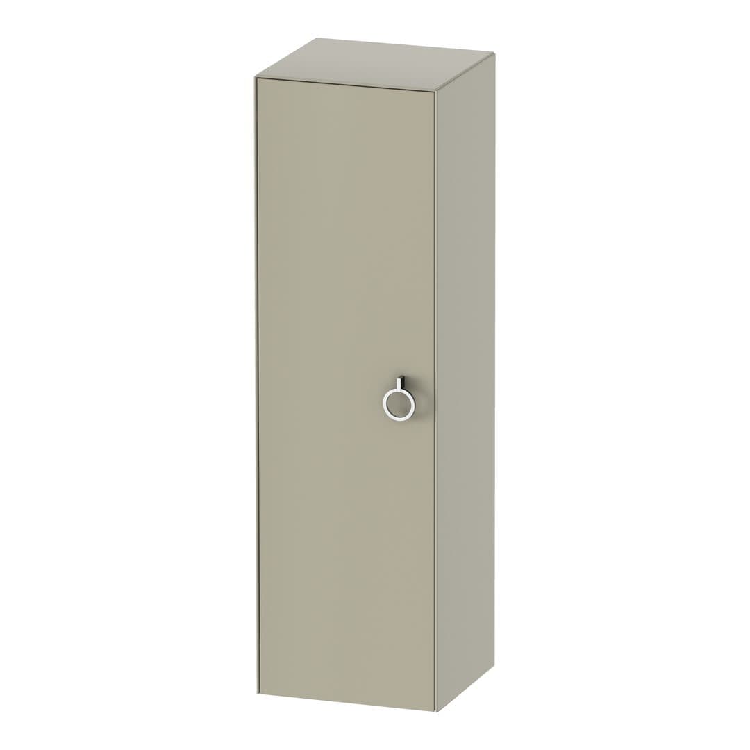 Duravit White Tulip – Κολόνα Μπάνιου – 400 mm, μεσαία, 1 πόρτα, αριστερή, 400 x 360 x 1320 mm, Total number of shelves: 3 – Taupe Satin Matt, Lacquer (WT1333L6060)