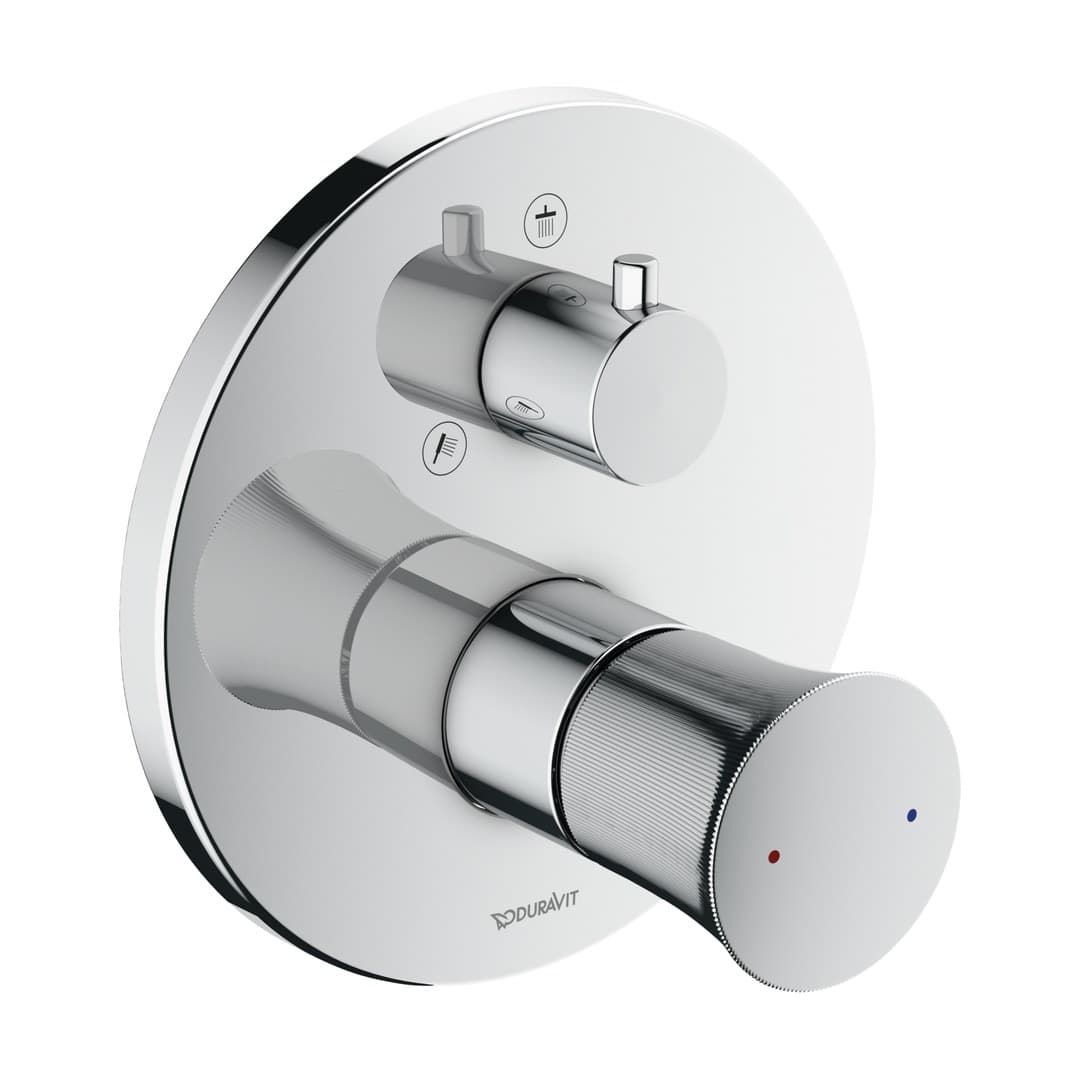 Duravit White Tulip – Μίκτης Εντοιχισμού – 2 έξοδοι – Chrome High Gloss (WT4210012010)