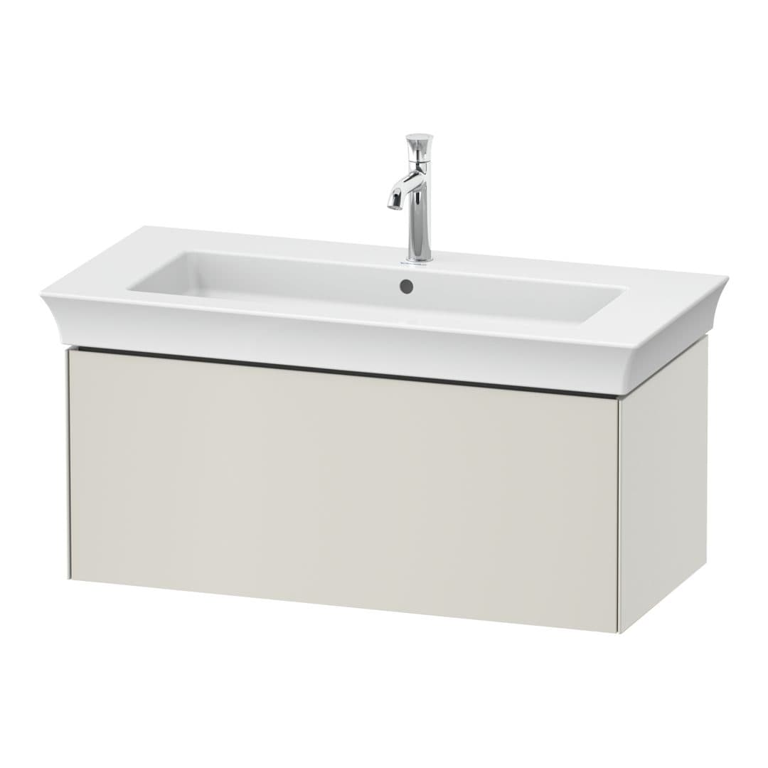 Duravit White Tulip – Έπιπλο Νιπτήρα – 984 mm, 1 συρτάρι, νιπτήρας κέντρο – Nordic white Satin Matt, Lacquer (WT424203939)