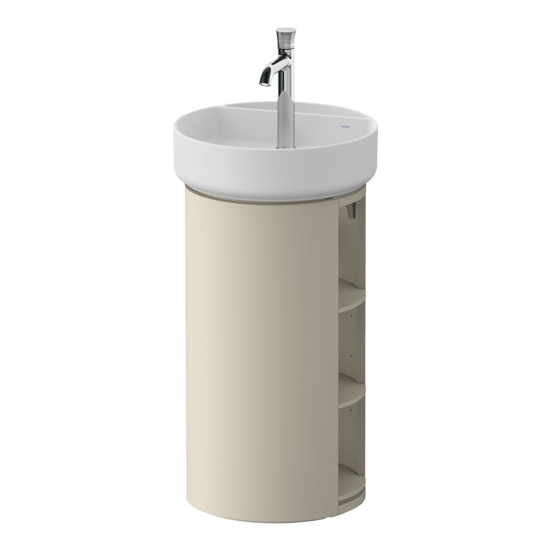 Duravit White Tulip – Έπιπλο Νιπτήρα – 410 mm, νιπτήρας κέντρο – Taupe Satin Matt, Lacquer (WT4244060600000)