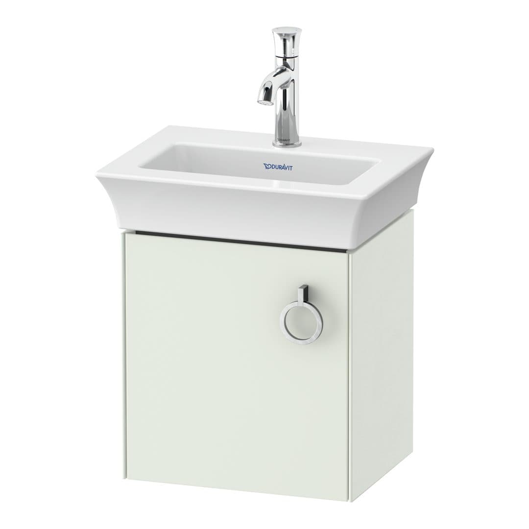 Duravit White Tulip – Έπιπλο Νιπτήρα – 384 mm, 1 πόρτα, αριστερή – White Satin Matt, Lacquer (WT4250L3636)