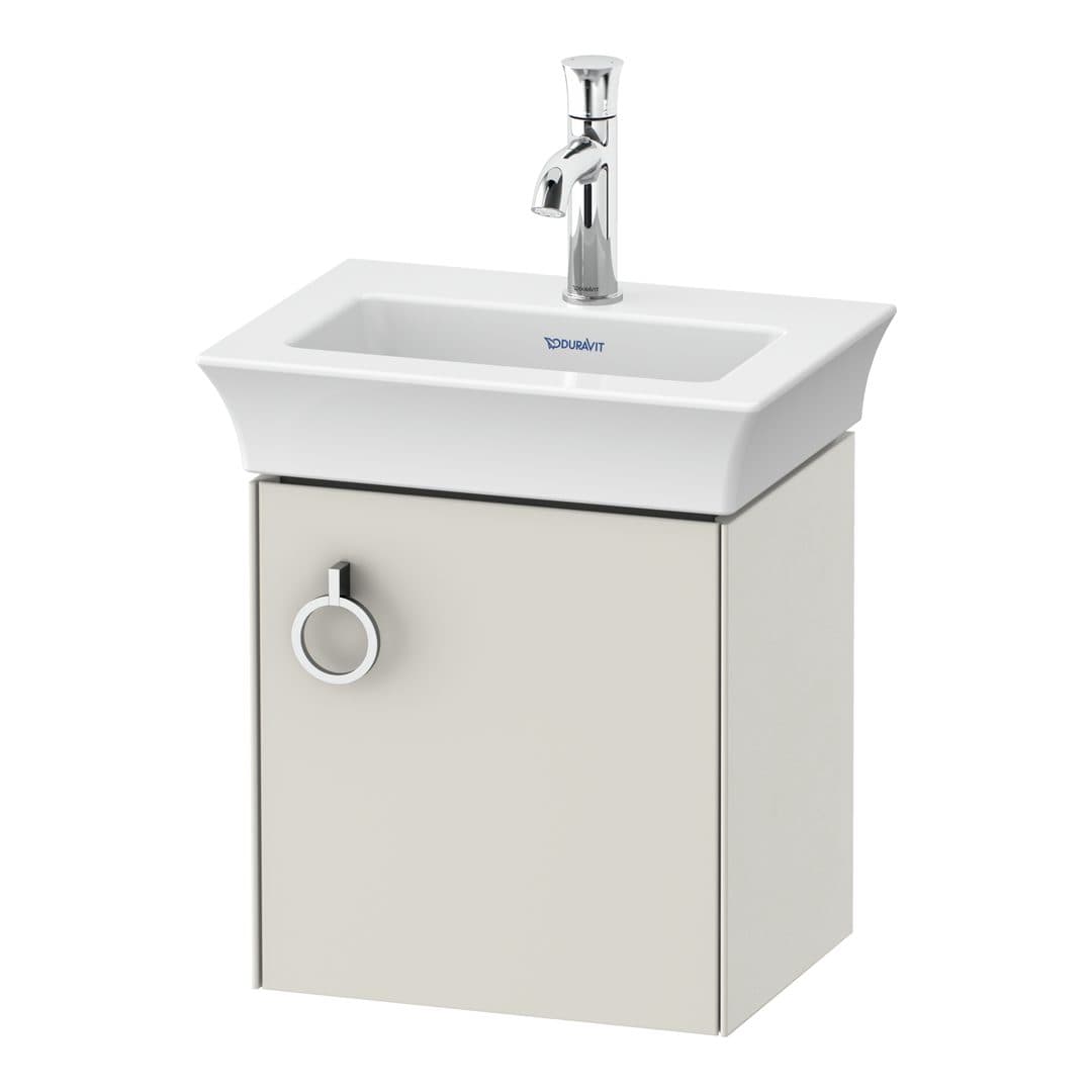Duravit White Tulip – Έπιπλο Νιπτήρα – 384 mm, 1 πόρτα, δεξιά – Nordic white Satin Matt, Lacquer (WT4250R3939)