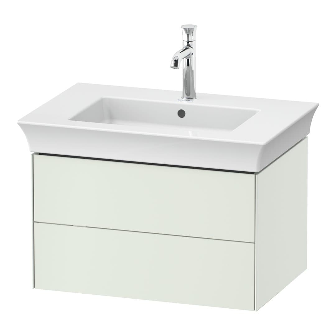 Duravit White Tulip – Έπιπλο Νιπτήρα – 684 mm, 2 συρτάρια, νιπτήρας κέντρο – White Satin Matt, Lacquer (WT434103636)