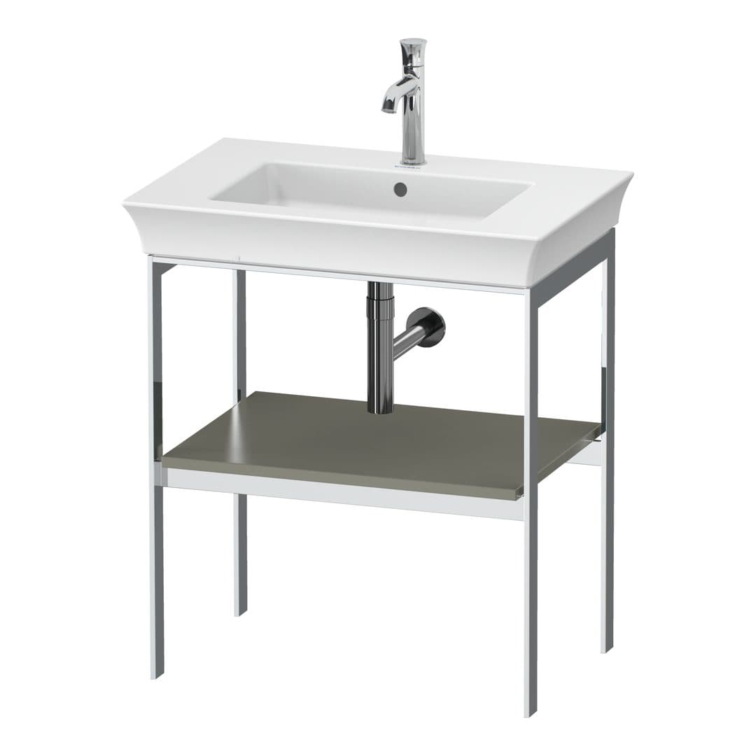 Duravit White Tulip – Βάση Νιπτήρα – 684 mm – Stone grey Satin Matt, Lacquer (WT454009292)