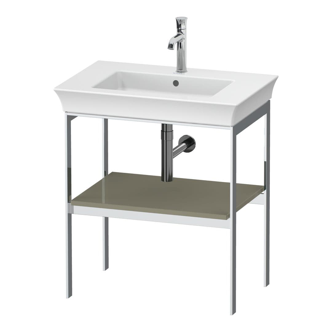 Duravit White Tulip – Βάση Νιπτήρα – 684 mm – Stone grey High Gloss, Lacquer (WT45400H2H2)