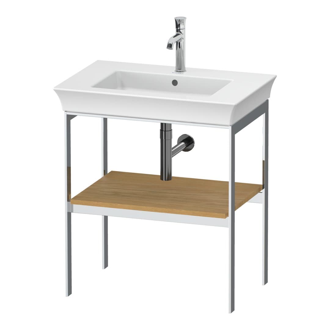 Duravit White Tulip – Βάση Νιπτήρα – 684 mm – Natural Oak solid Matt, Solid wood (WT45400H5H5)