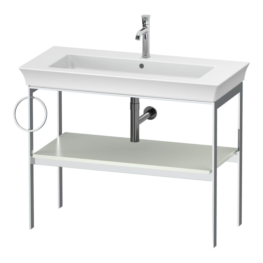 Duravit White Tulip – Βάση Νιπτήρα – 984 mm, αριστερή έκδοση – White Satin Matt, Lacquer (WT4544L3636)