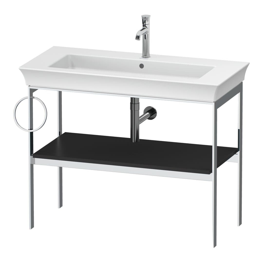 Duravit White Tulip – Βάση Νιπτήρα – 984 mm, αριστερή έκδοση – Graphite Satin Matt, Lacquer (WT4544L5858)