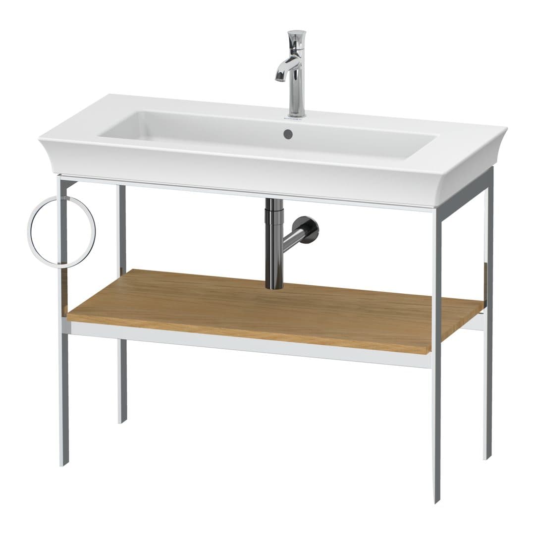 Duravit White Tulip – Βάση Νιπτήρα – 984 mm, αριστερή έκδοση – Natural Oak solid Matt, Solid wood (WT4544LH5H5)