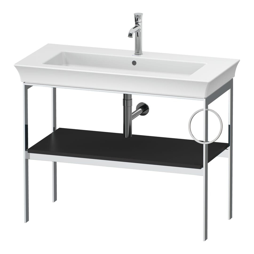 Duravit White Tulip – Βάση Νιπτήρα – 984 mm, δεξιά έκδοση – Graphite Satin Matt, Lacquer (WT4544R5858)