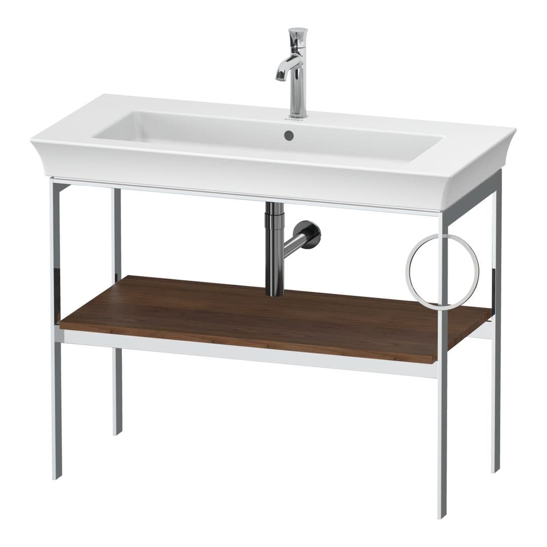 Duravit White Tulip – Βάση Νιπτήρα – 984 mm, δεξιά έκδοση – American walnut Matt, Solid wood (WT4544R7777)