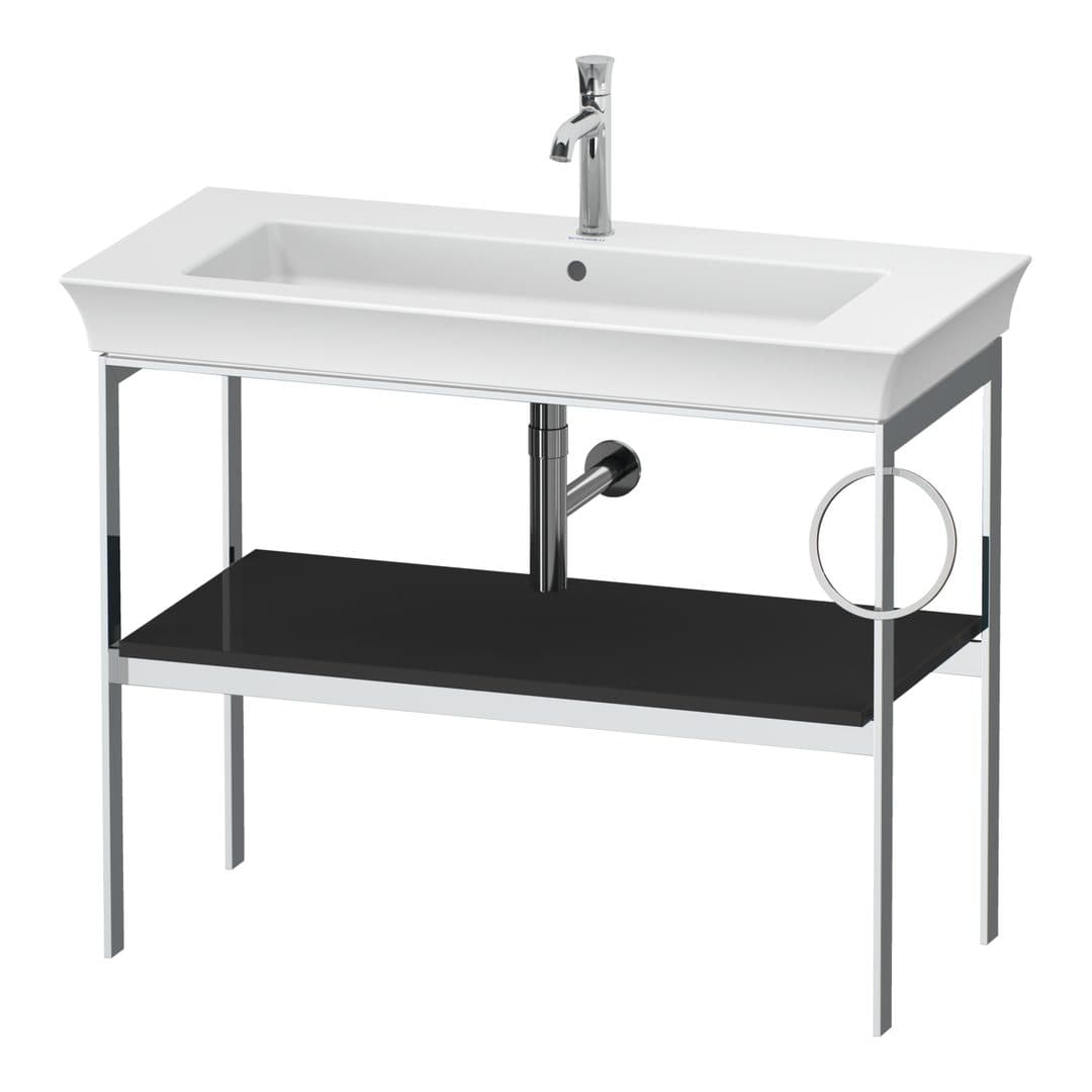 Duravit White Tulip – Βάση Νιπτήρα – 984 mm, δεξιά έκδοση – Graphite High Gloss, Lacquer (WT4544RH1H1)