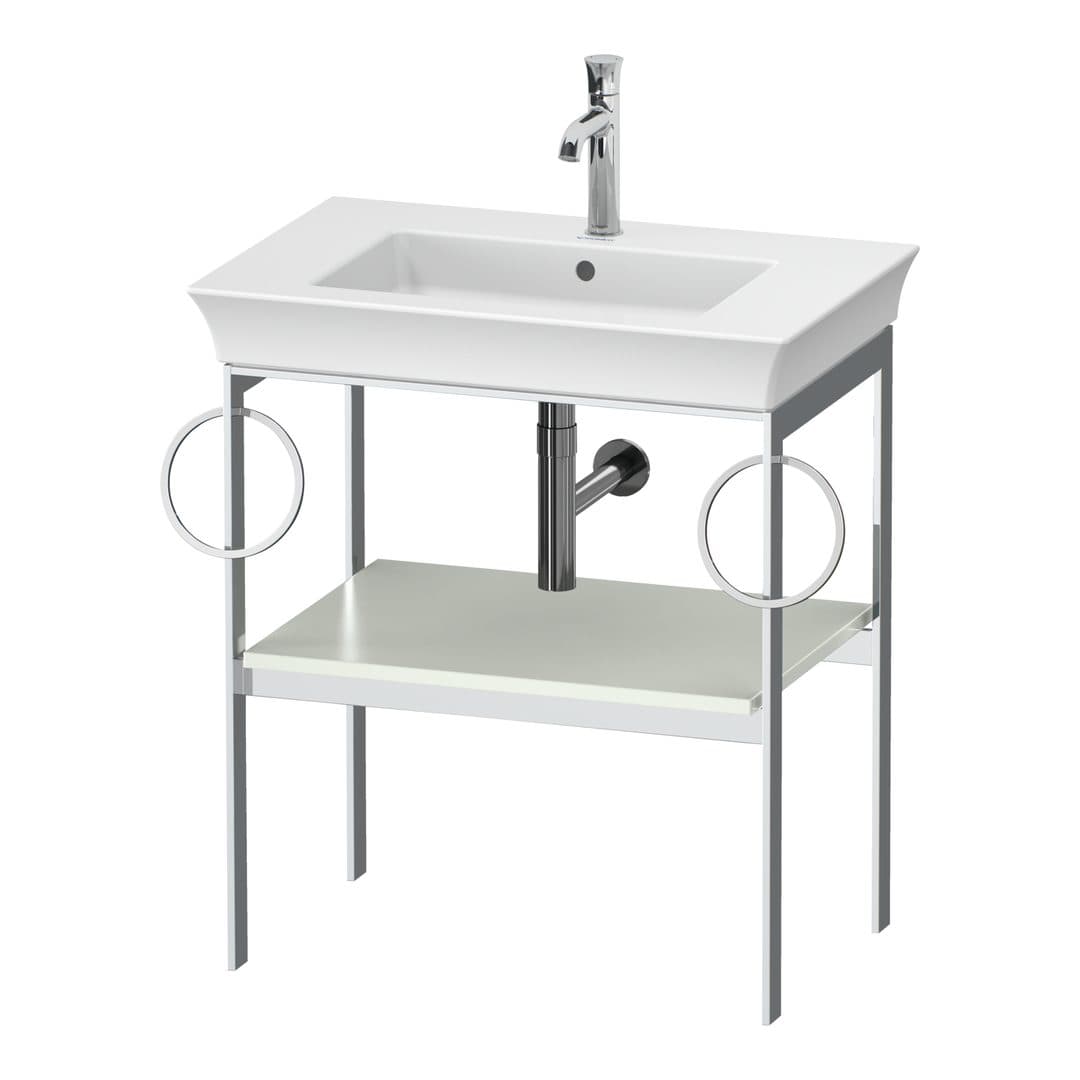 Duravit White Tulip – Βάση Νιπτήρα – 684 mm, έκδοση B – White Satin Matt, Lacquer (WT4546B3636)