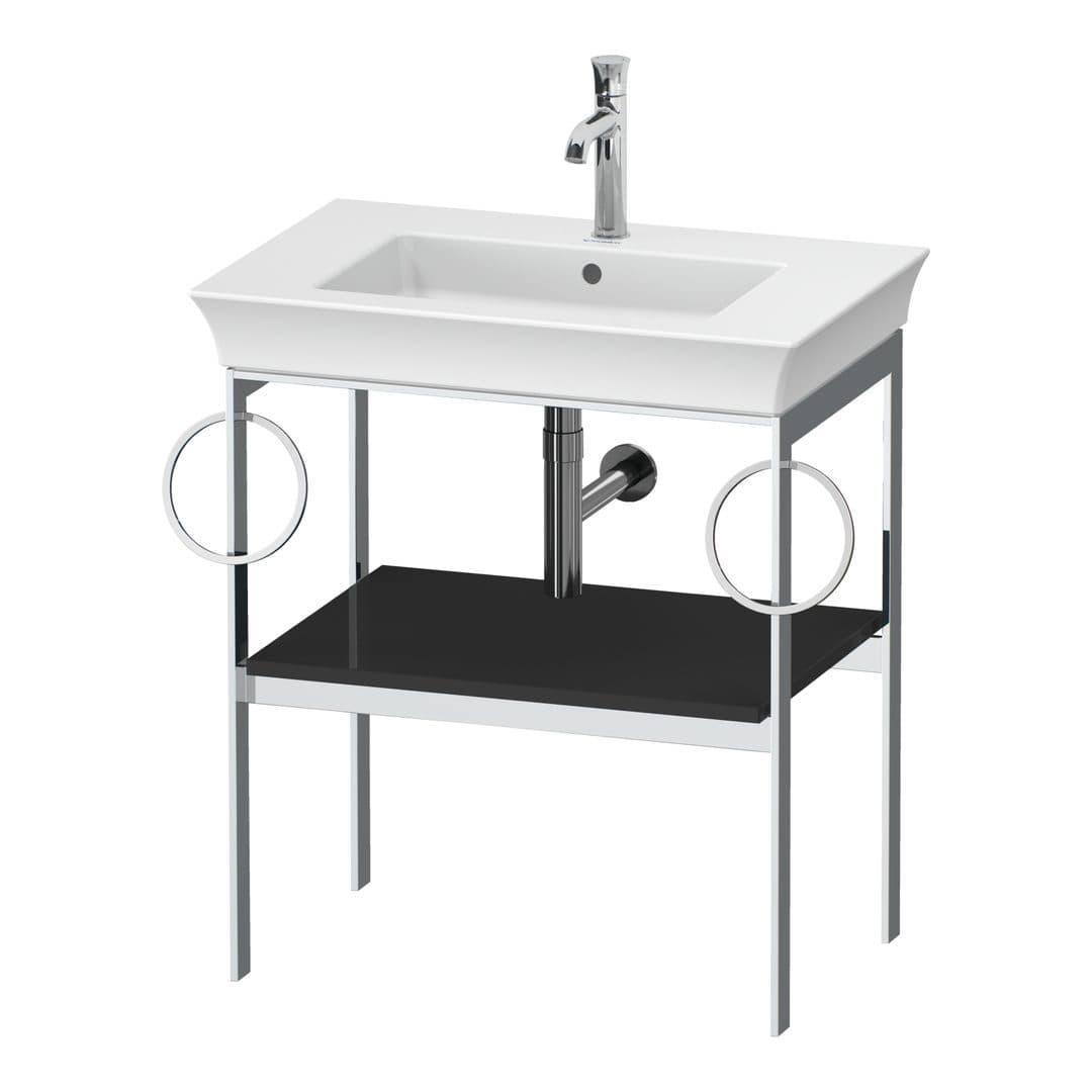 Duravit White Tulip – Βάση Νιπτήρα – 684 mm, έκδοση B – Graphite High Gloss, Lacquer (WT4546BH1H1)