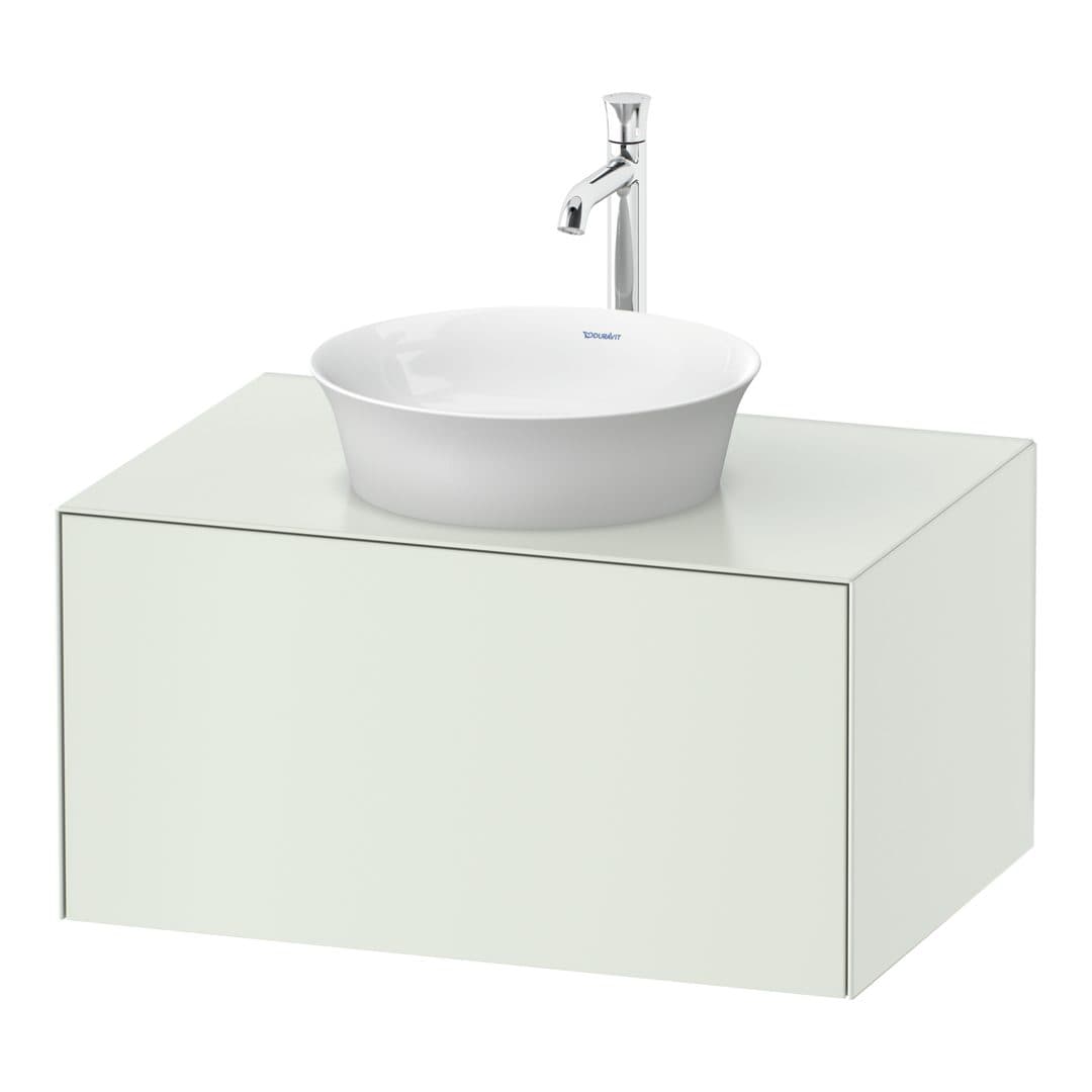 Duravit White Tulip – Έπιπλο Νιπτήρα – 800 mm, για κονσόλα, 1 συρτάρι, νιπτήρας κέντρο – White Satin Matt, Lacquer (WT497503636)