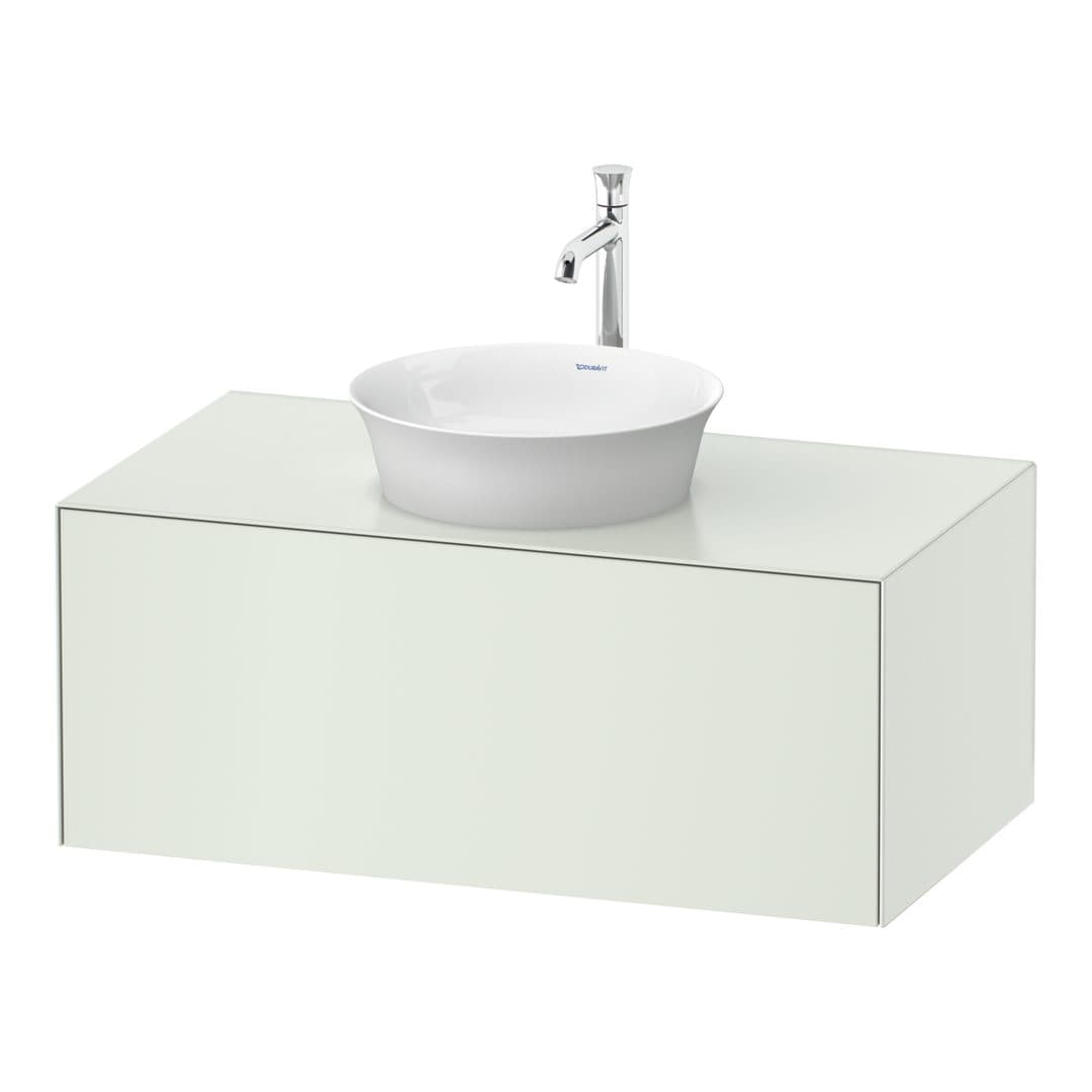 Duravit White Tulip – Έπιπλο Νιπτήρα – 1000 mm, για κονσόλα, 1 συρτάρι, νιπτήρας κέντρο – White Satin Matt, Lacquer (WT497603636)