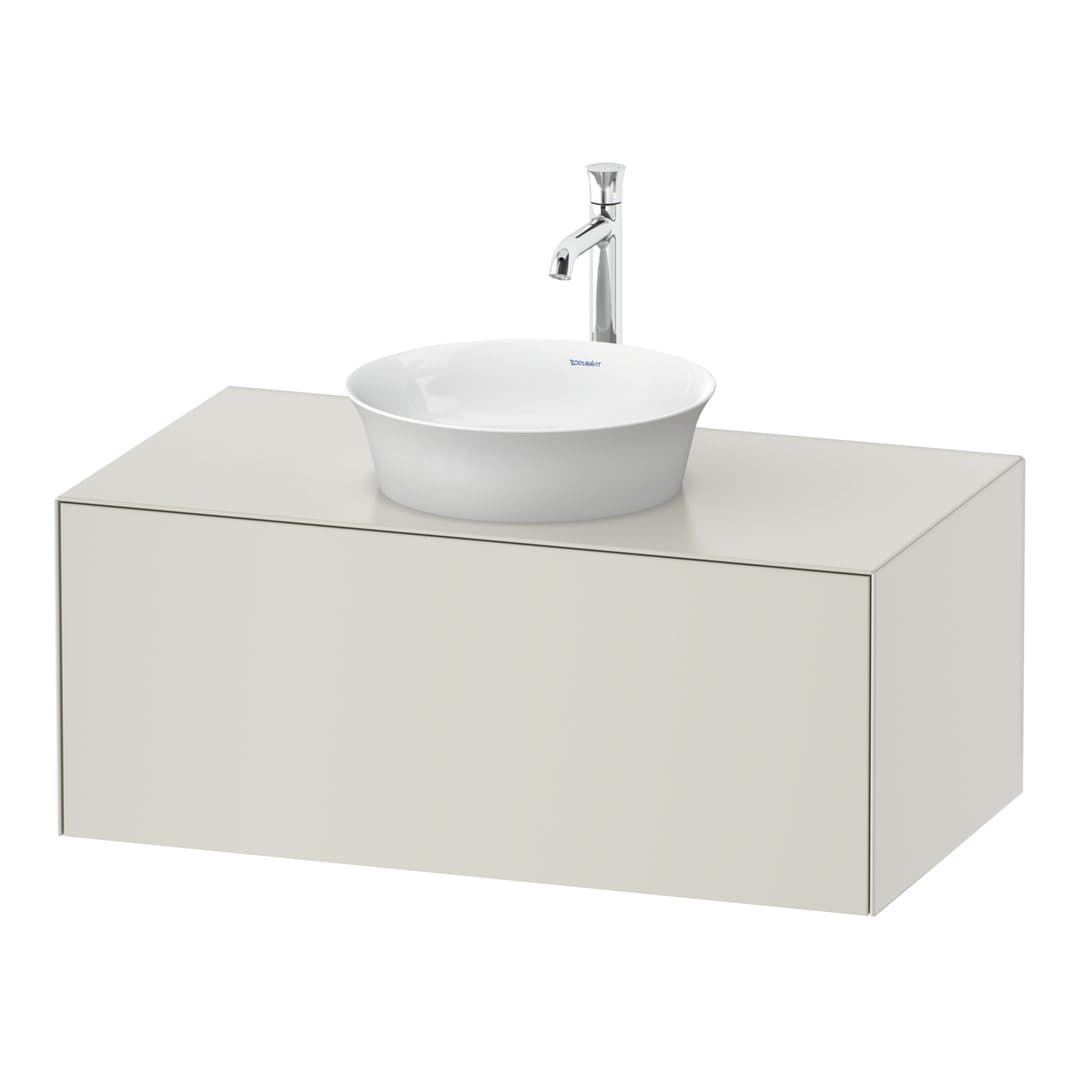Duravit White Tulip – Έπιπλο Νιπτήρα – 1000 mm, για κονσόλα, 1 συρτάρι, νιπτήρας κέντρο – Nordic white Satin Matt, Lacquer (WT497603939)